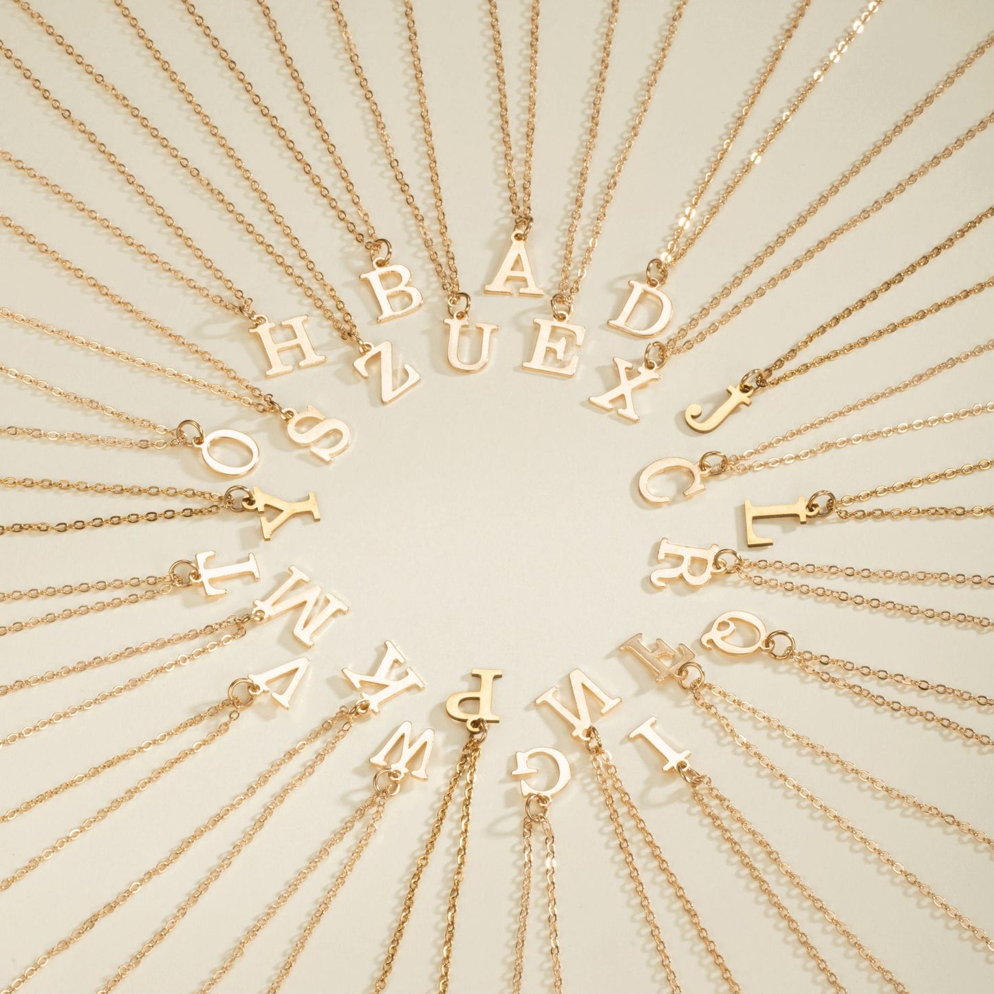 English Letter Necklace Female