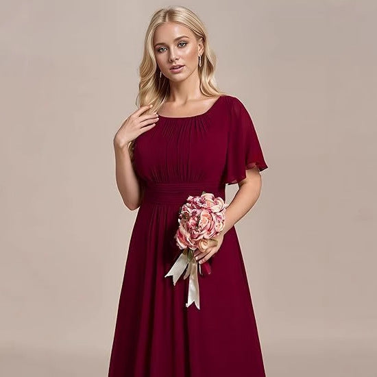 Slimming Party Evening Dress Grandeur Design , party dress ,long dress