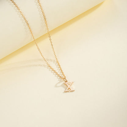 English Letter Necklace Female