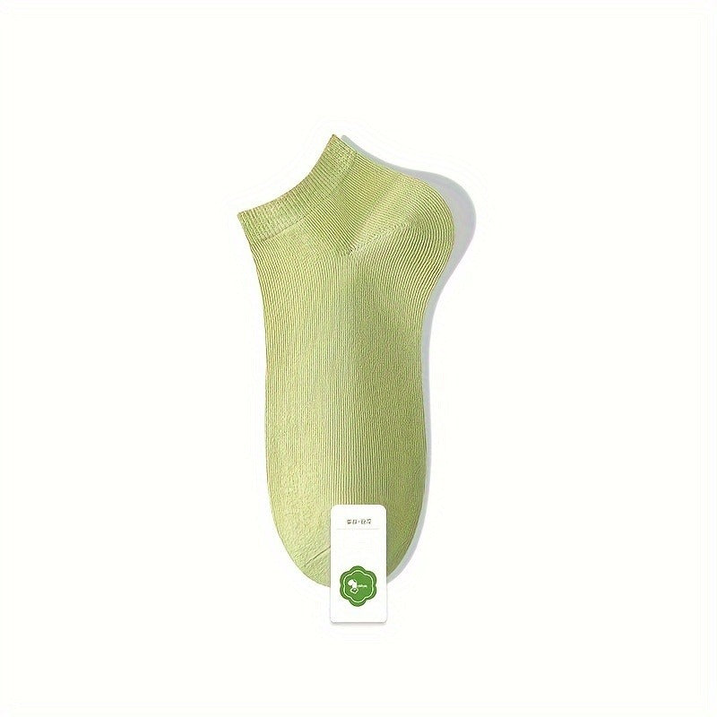 5 Pairs Stylish And Vibrant. Women's Cotton Socks. Lightweight And Breathable.