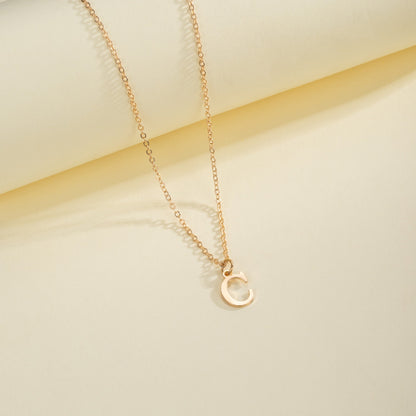 English Letter Necklace Female