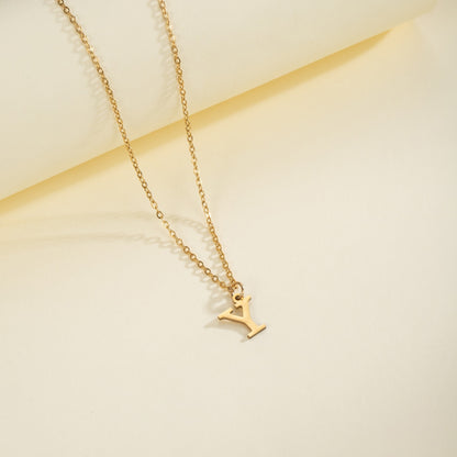 English Letter Necklace Female
