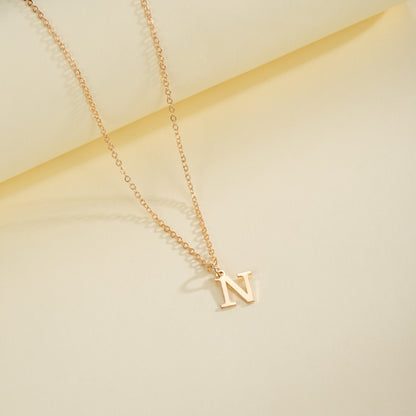 English Letter Necklace Female
