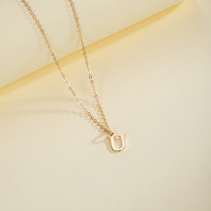 English Letter Necklace Female