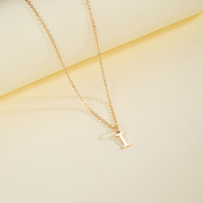 English Letter Necklace Female