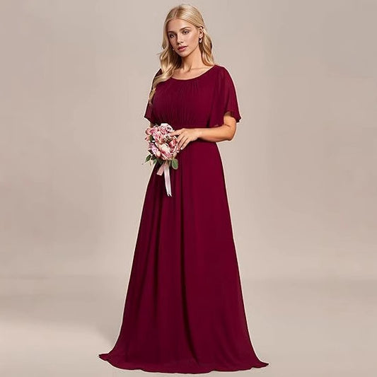 Slimming Party Evening Dress Grandeur Design , party dress ,long dress