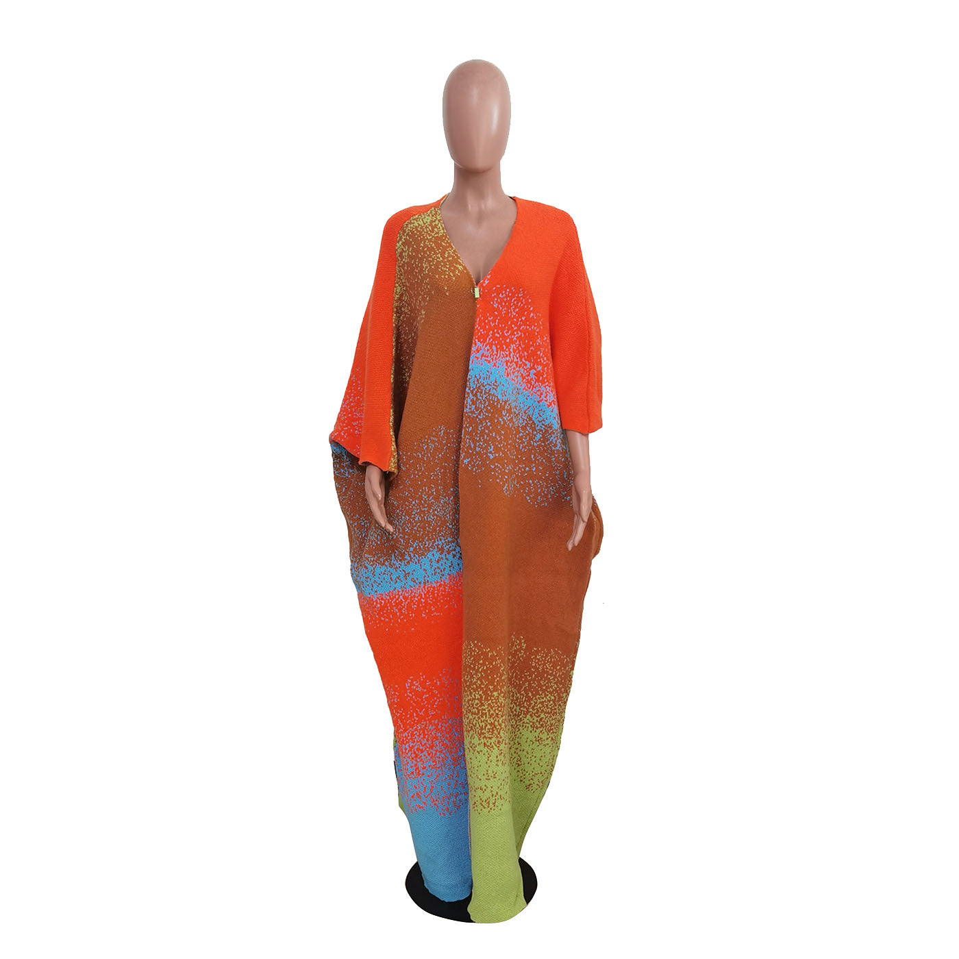 Casual Loose Knitted Long Women's Coat , jersey