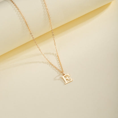 English Letter Necklace Female