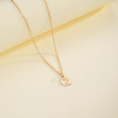 English Letter Necklace Female