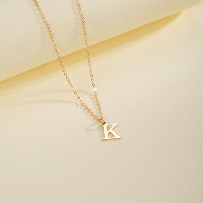 English Letter Necklace Female