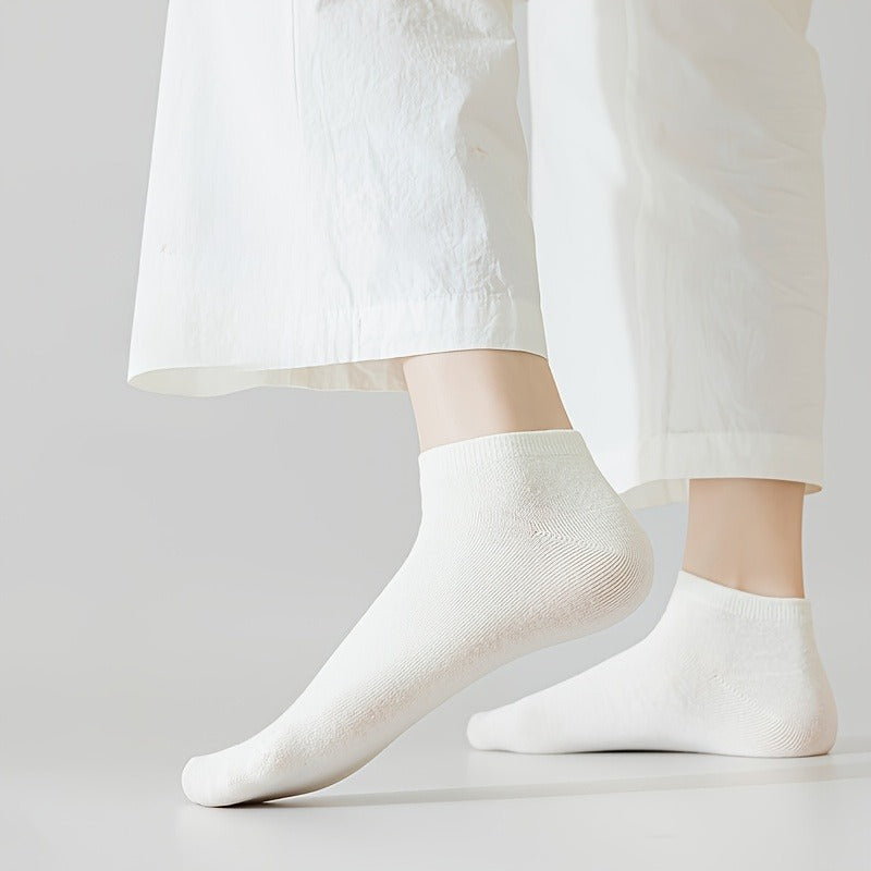 5 Pairs Stylish And Vibrant. Women's Cotton Socks. Lightweight And Breathable.