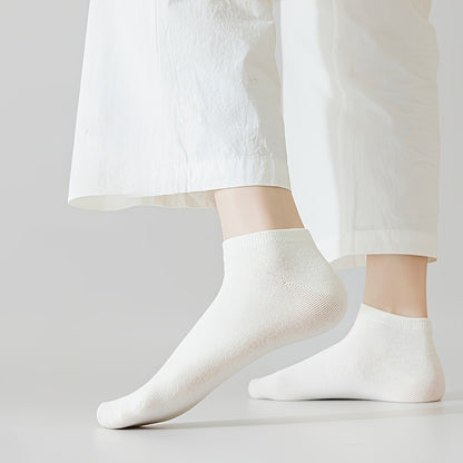 5 Pairs Stylish And Vibrant. Women's Cotton Socks. Lightweight And Breathable.