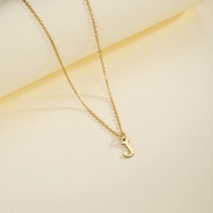 English Letter Necklace Female