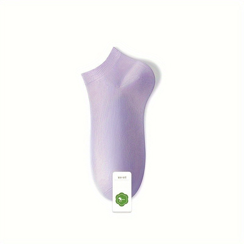 5 Pairs Stylish And Vibrant. Women's Cotton Socks. Lightweight And Breathable.