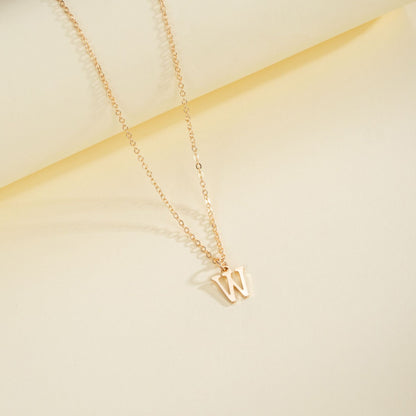 English Letter Necklace Female